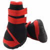 Triol Ботинки YXS134 для собак, чёрные с красным, размер XS, (уп.4шт.)