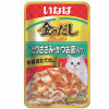 INABA Kinnodashi влажный корм для кошек куриное филе с кацуобуси в желе, 60гр.