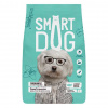 SMART DOG 3кг. сухой корм для взрослых собак всех пород три вида мяса с ягнёнком, индейкой и лососем