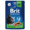 Brit Premium 85гр. Sterilised корм для кастрированных котов и стерилизованных кошек, цыпленок в соусе