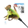 GiGwi Feather Teaser Дразнилка с рыбками на длинной палке, 75см.