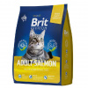 Brit Premium Cat Adult Salmon 2кг. корм для взрослых кошек, лосось