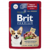 Brit Premium Dog 85гр. влажный корм для взрослых собак всех пород, мясное ассорти в соусе