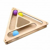 GoSi Игровой трек для кошек "Треугольник" с шариками c когтеточкой, 28см.
