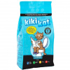 KikiKat супер-белый комкующийся бентонитовый наполнитель "Активированный уголь" для кошачьего туалета, 5л.