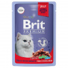 Brit Premium 85гр. Adult корм для стерилизованных кошек, мясное ассорти с потрошками в желе