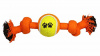 Triol Игрушка для собак "Веревка-канат, 2 узла и мяч", 240мм.