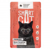 SMART CAT 85гр. влажный корм для взрослых кошек и котят, кусочки говядины в нежном соусе