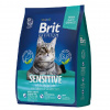 Brit Premium Cat Sensitive 400гр. корм для кошек с чувствительным пищеварением, ягненок с индейкой