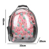 Pet Fashion Рюкзак-переноска "Панорама" с принтом, розовый, 33х25х42см.