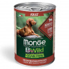 Monge Dog BWild GRAIN FREE 400гр. беззерновые консервы для собак всех пород из ягненка с тыквой и кабачками