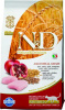 Farmina N&D Cat ANCESTRAL GRAIN Chicken & Pomegranate Neutered 300гр. низкозерновой корм для стерилизованных кошек и кастрированных котов, спельта, овес, курица, гранат