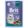 Brit Premium 85гр. Sterilised корм для взрослых стерилизованных кошек, утка с яблоками в желе