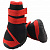 Triol Ботинки YXS134 для собак, чёрные с красным, размер XXL, (уп.4шт.)