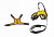 ECO Шлейка-жилетка+поводок "Конфетти-ИКС" размер №5 для кроликов и кошек, грудь 24-29см.