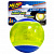 NERF Мяч светящийся прозрачный для собак, резина, 8см.