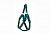 Дарэлл Шлейка синтетическая "ЕВРО" с мягкой подкладкой быстросъемная, размер.XL, 25мм, шея 84-90см, грудь 88-100см, изумруд