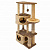Дарэлл Комплекс-когтеточка "Эсмеральда" разборный, 3-х уровневый, с квадратным и угловым домиком, 63х34х117h см.