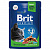 Brit Premium 85гр. Sterilised корм для кастрированных котов и стерилизованных кошек, цыпленок в соусе