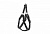 Дарэлл Шлейка синтетическая "ЕВРО" с мягкой подкладкой быстросъемная, размер.L, 25мм, шея 65-70см, грудь 66-73см, черный