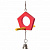 Triol "Качели-домик" игрушка для птиц, 175/205х125мм.