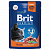 Brit Premium 85гр. Sterilised корм для взрослых стерилизованных кошек, лосось в соусе