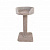 PerseiLine Когтеточка столбик с лежанкой Крафт №4, ковролин M, 70х35/d10см.
