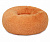 PerseiLine Лежанка "Винчи" мягкая, круглая, пухлая, оранжевый, 58х20см.